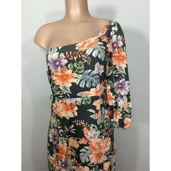 New. L*SPACE floral one shoulder maxi dress. Size 6. Retail $150 - Picture 11 of 15